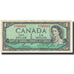 Banknote, Canada, 1 Dollar, Undated (1954), KM:75c, AU(55-58)