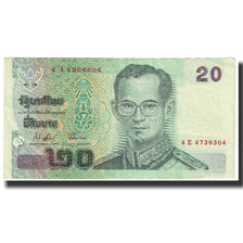 Geldschein, Thailand, 20 Baht, Undated (2002), KM:109, VZ