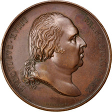 FRANCE, Politics, Society, War, Louis XVIII, Medal, 1820, AU(55-58), Andrieu,...