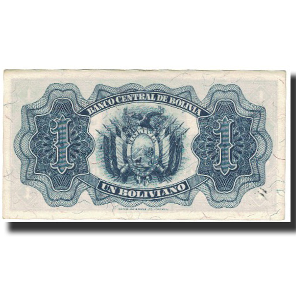 Banknote, Bolivia, 1 Boliviano, 1952, KM:128c, UNC(65-70)
