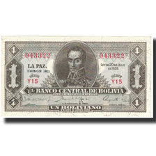 Geldschein, Bolivien, 1 Boliviano, 1952, KM:128c, UNZ