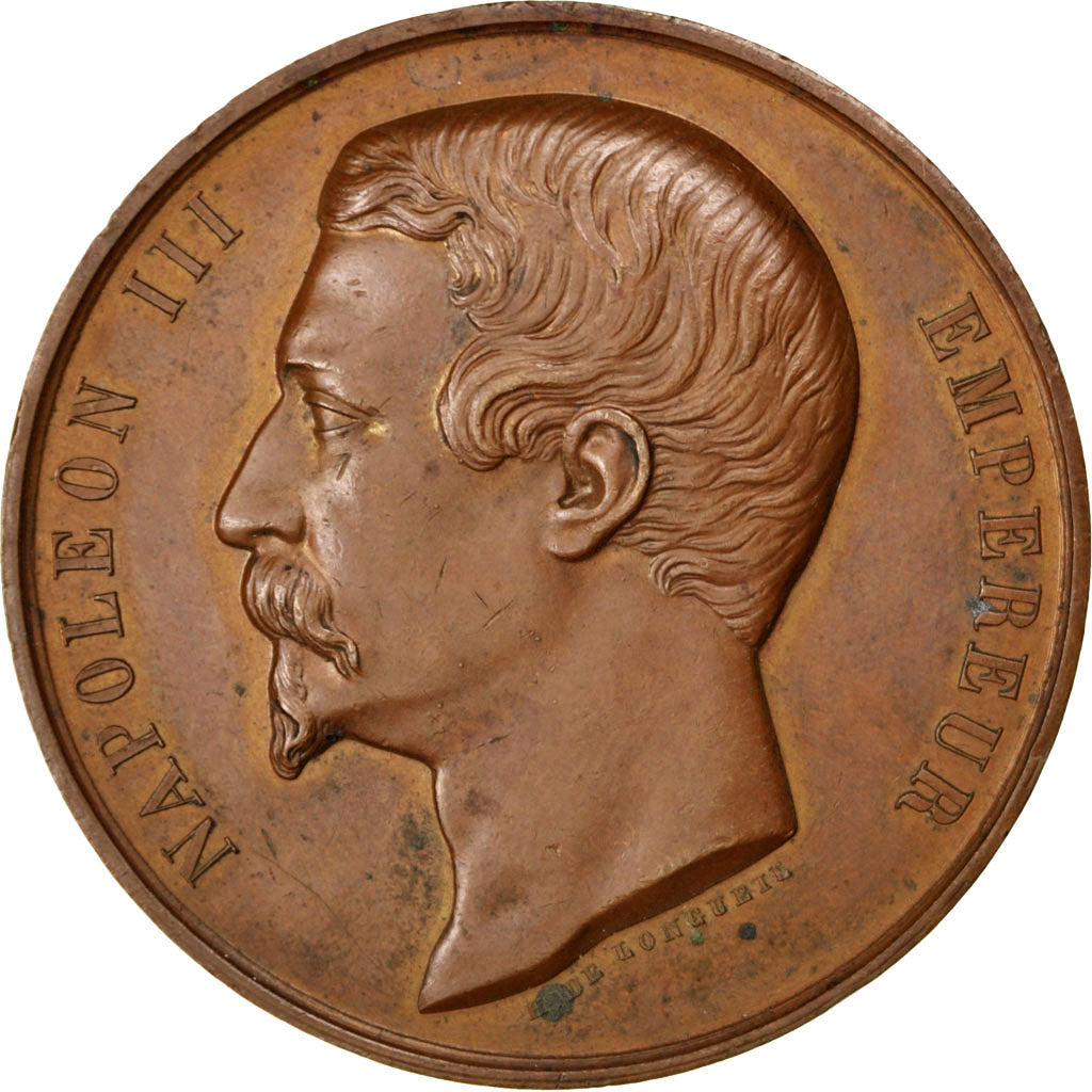 France, Medal, Second French Empire, Business & industry, AU(50-53), Copper