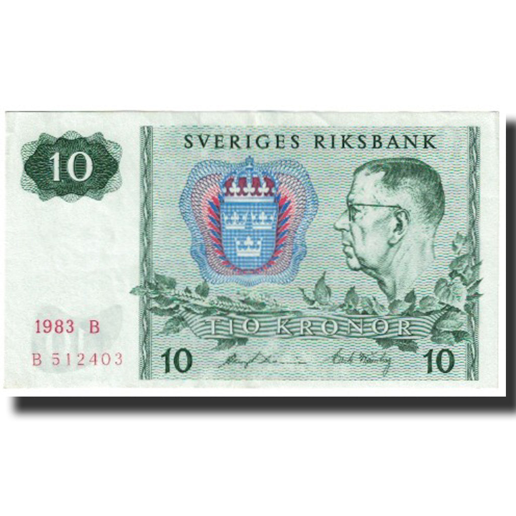 Banconote, Svezia, 10 Kronor, 1983, KM:52d, FDS