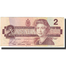 Nota, Canadá, 2 Dollars, 1986, KM:94c, AU(55-58)