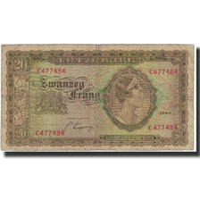 Banconote, Lussemburgo, 20 Frang, 1943, KM:42a, MB