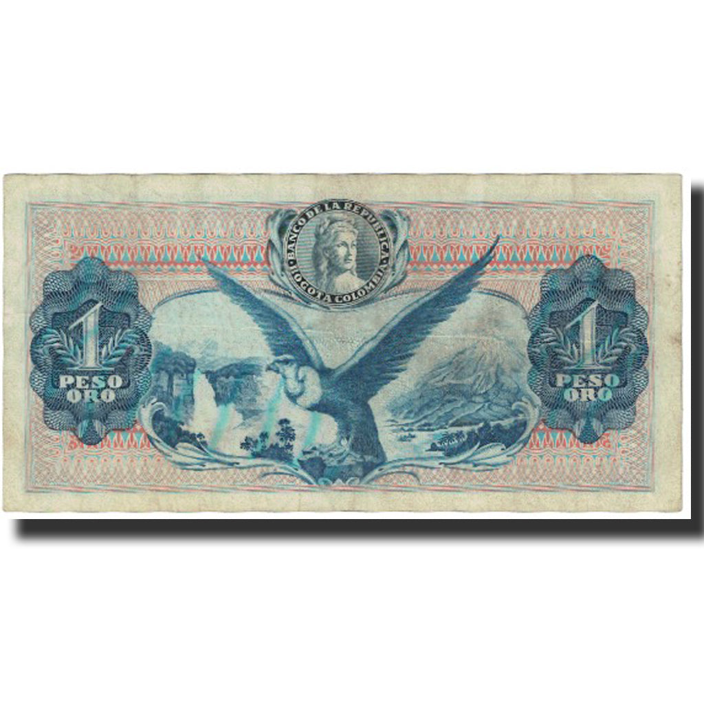 Banknot, Colombia, 1 Peso Oro, 1971, 1980-08-07, KM:404e, EF(40-45)