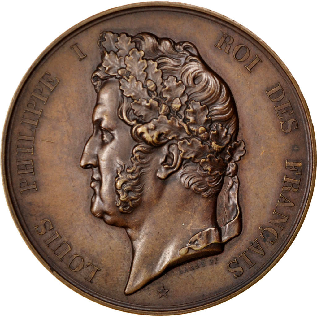 Frankrijk, Medal, Louis Philippe I, Politics, Society, War, 1839, Barre, PR