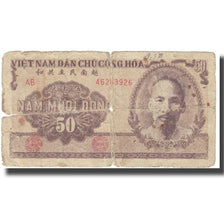 Banknote, Vietnam, 50 D<ox>ng, Undated (1951), KM:61b, VG(8-10)