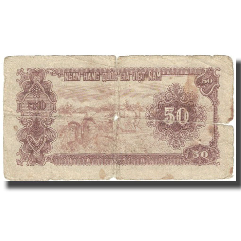 Banknote, Vietnam, 50 D<ox>ng, Undated (1951), KM:61b, VG(8-10)