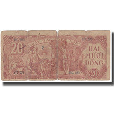 Banknote, Vietnam, 20 D<ox>ng, Undated (1948), KM:24a, VG(8-10)
