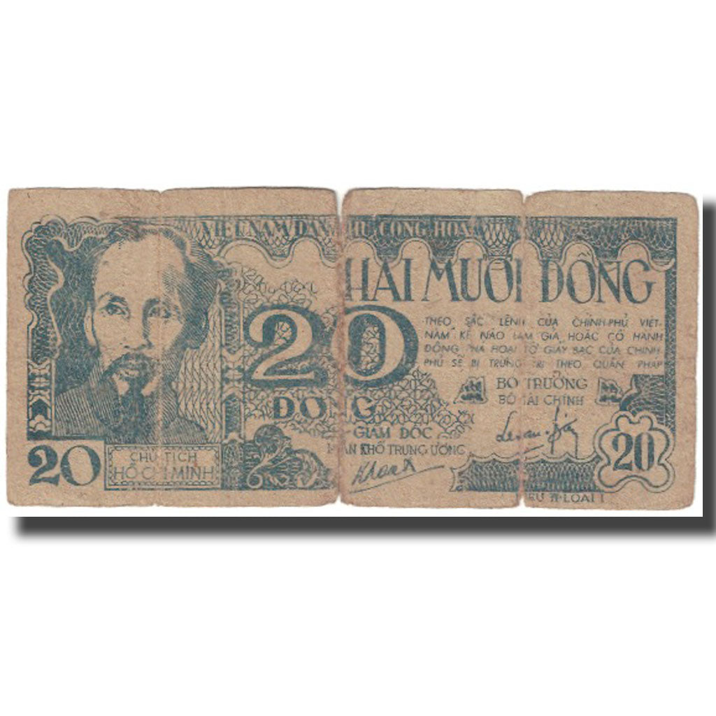 Banknote, Vietnam, 20 D<ox>ng, Undated (1948), KM:24a, VG(8-10)