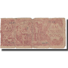 Banknot, Wietnam, 20 D<ox>ng, Undated (1948), Undated, KM:24a, VG(8-10)