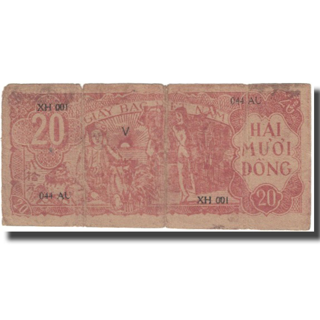 Banknote, Vietnam, 20 D<ox>ng, Undated (1948), KM:24a, VG(8-10)
