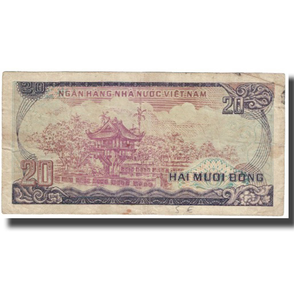 Billete, 20 D<ox>ng, Undated (1985), Vietnam, KM:94a, BC