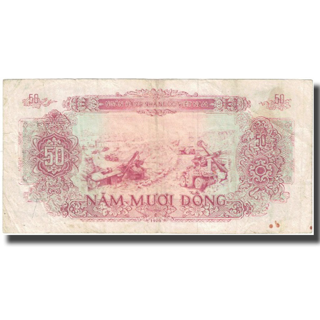 Banknote, Vietnam, 50 D<ox>ng, Undated (1976), KM:84a, VF(20-25)