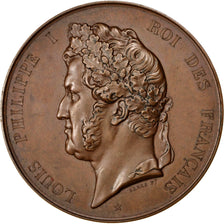France, Medal, Louis Philippe I, Shipping, 1843, Barre, AU(55-58), Bronze