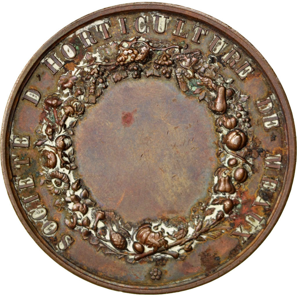 France, Medal, Second French Empire, Flora, Borrel, AU(50-53), Copper