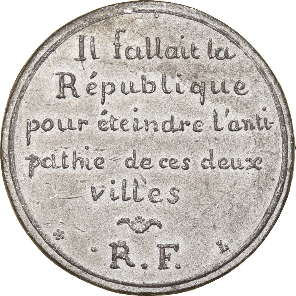 France, Medal, IIème République, Banquet, Roubaix à la Garde Nationale de
