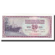 Billet, Yougoslavie, 20 Dinara, 1981, 1981-11-04, KM:88a, NEUF