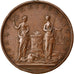 France, Medal, Louis XV, Politics, Society, War, 1738, TTB+, Bronze