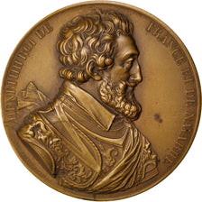 FRANCE, History, Henry IV, Medal, AU(50-53), Copper, 51, 69.30