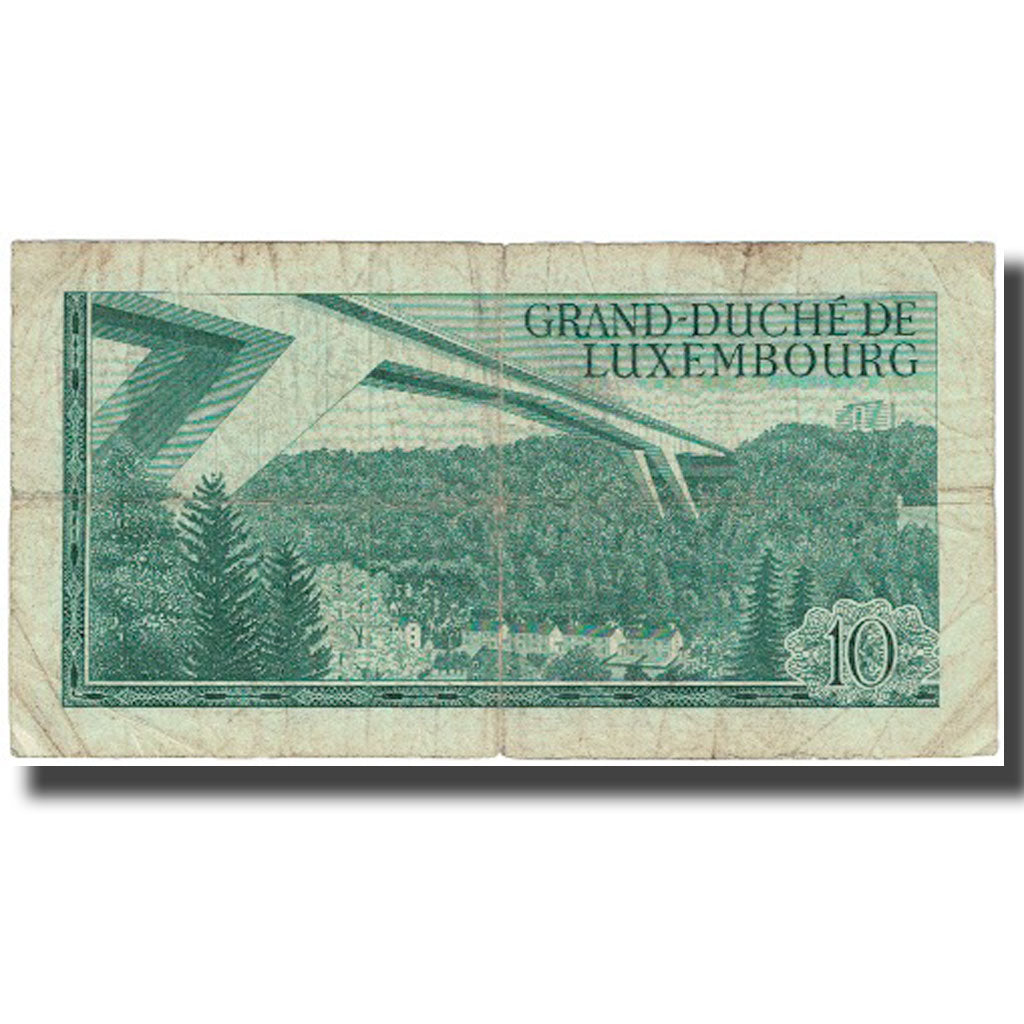 Banknote, Luxembourg, 10 Francs, 1967, 1967-03-20, KM:53a, VF(20-25)