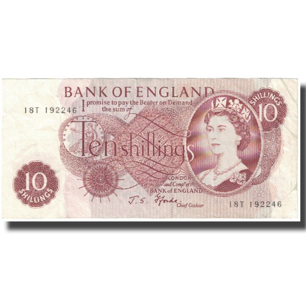 Banknote, Great Britain, 10 Shillings, Undated (1966-70), KM:373c, EF(40-45)