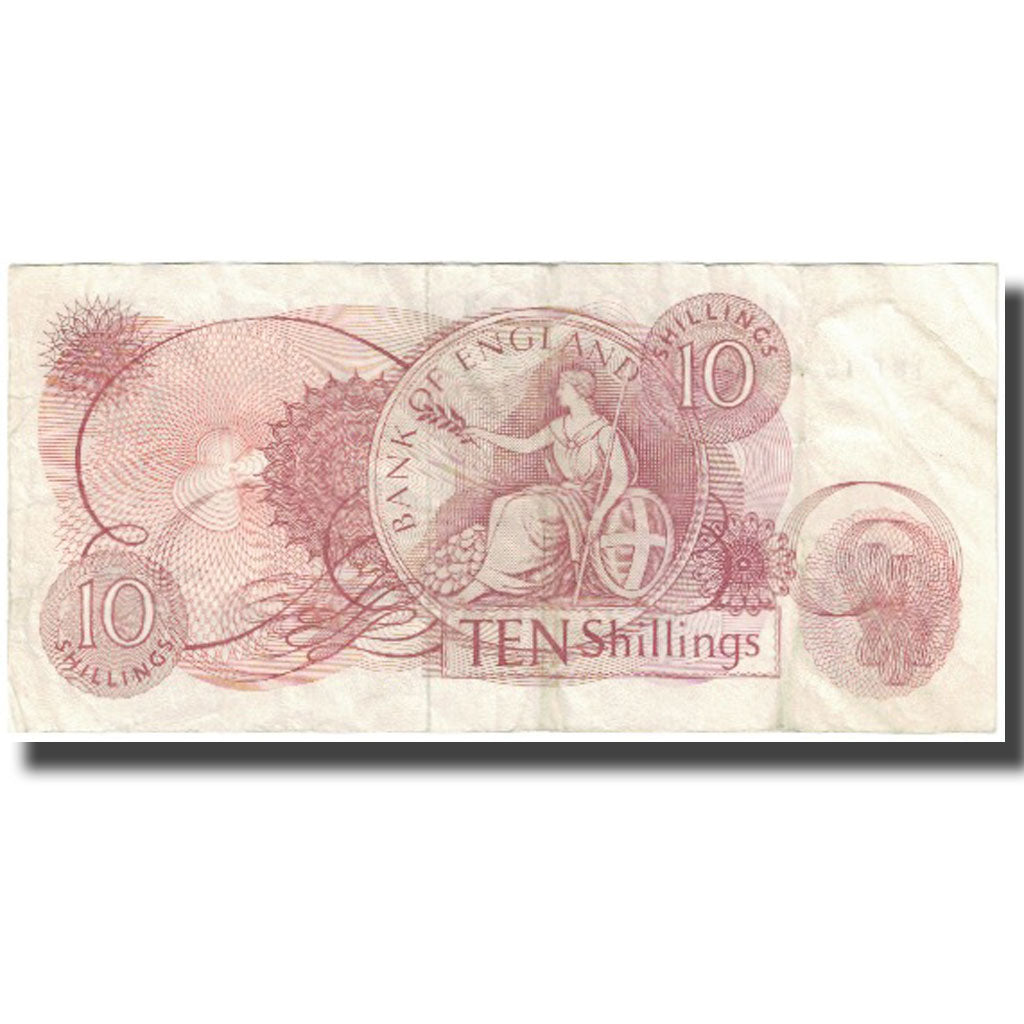 Banknote, Great Britain, 10 Shillings, Undated (1966-70), KM:373c, EF(40-45)