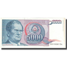 Billete, 5000 Dinara, 1985, Yugoslavia, 1968-05-01, KM:93a, UNC