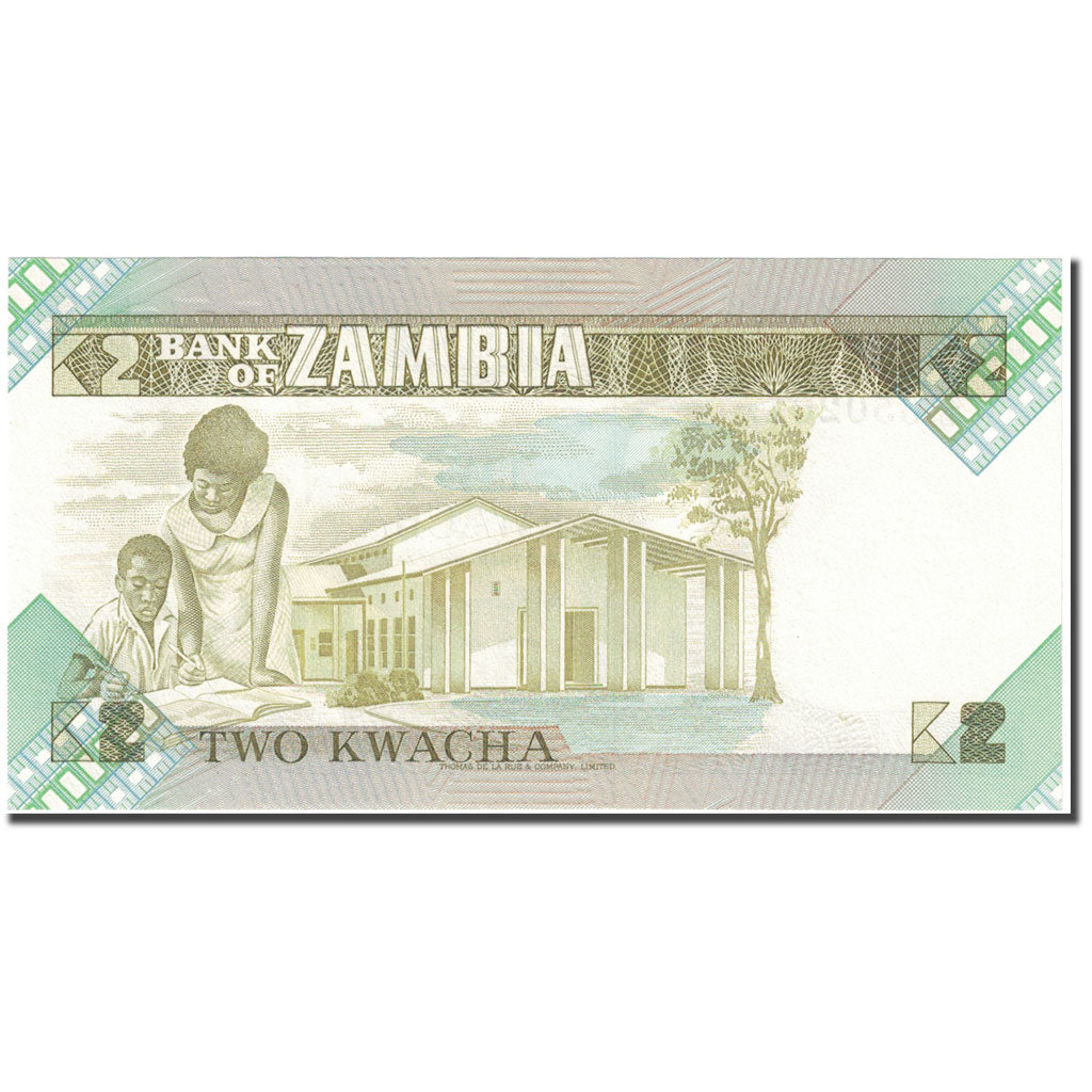 Banknote, Zambia, 2 Kwacha, Undated (1980), KM:24c, UNC(65-70)