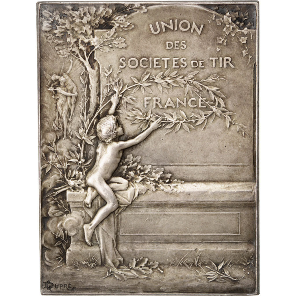 FRANCE, Sports & leisure, French Third Republic, Medal, AU(55-58), Silver, 64,..