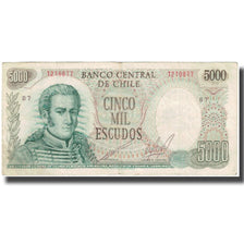 Banknot, Chile, 5000 Escudos, Undated (1974), KM:147b, VF(20-25)