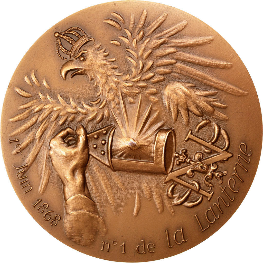 FRANCE, History, French Fifth Republic, Medal, 1971, AU(55-58), Bronze, 73,...
