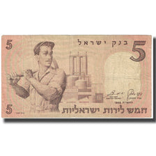 Geldschein, Israel, 5 Lirot, 1958, KM:31a, S