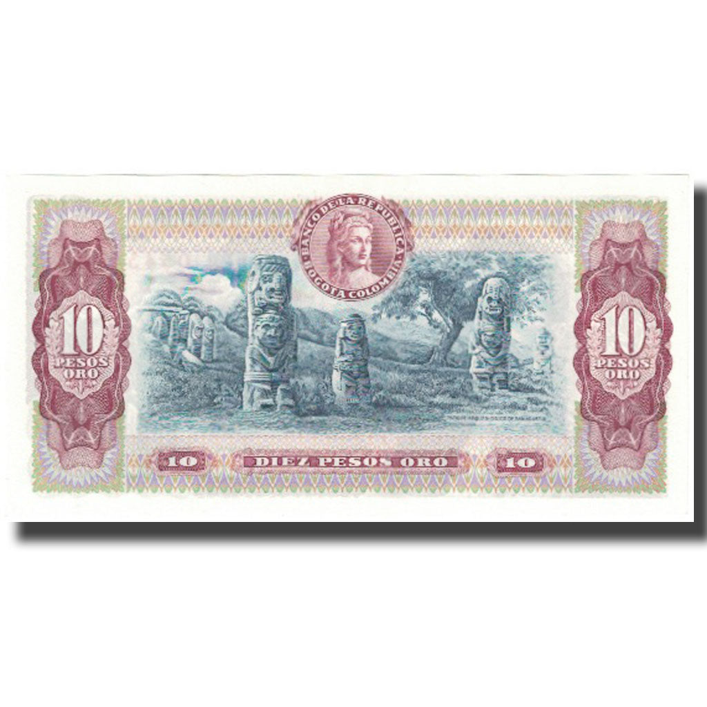Billet, Colombie, 10 Pesos Oro, 1980, 1980-08-07, KM:407h, NEUF