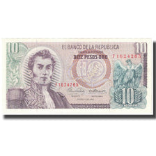 Banknote, Colombia, 10 Pesos Oro, 1969, 1969-01-02, KM:407c, UNC(65-70)