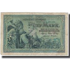 Banconote, Germania, 5 Mark, 1904, 1904-10-31, KM:8b, MB
