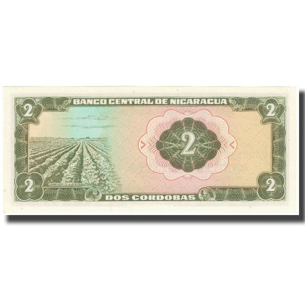 Banknote, Nicaragua, 2 Cordobas, Undated (1972), KM:121a, UNC(65-70)