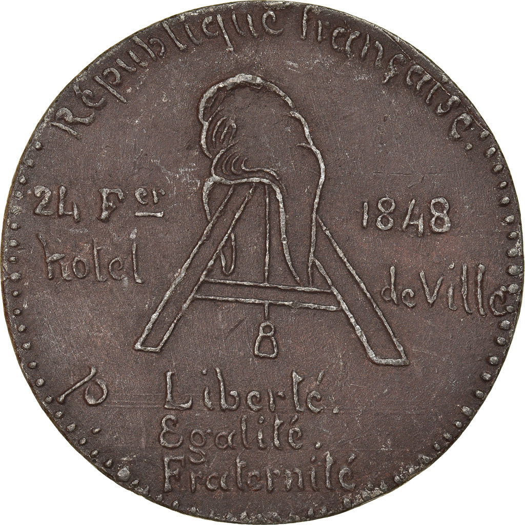 Frankrijk, Medaille, IIème République, Gouvernement Provisoire, Lamartine