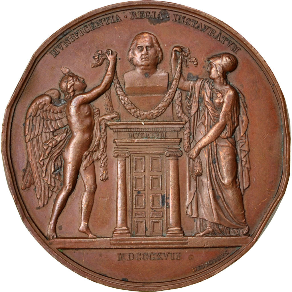 France, Medal, Louis XVIII, History, 1817, Andrieu, TTB, Bronze