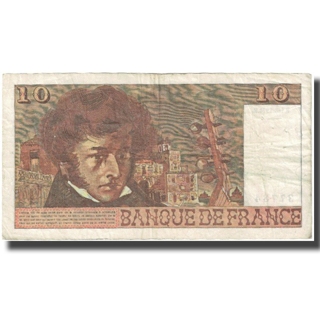 Frankrijk, 10 Francs, Berlioz, 1974, 1974-08-01, TB, Fayette:63.6, KM:150a