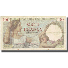 Frankrijk, 100 Francs, Sully, 1941, 1941-06-05, TB, Fayette:26.53, KM:94