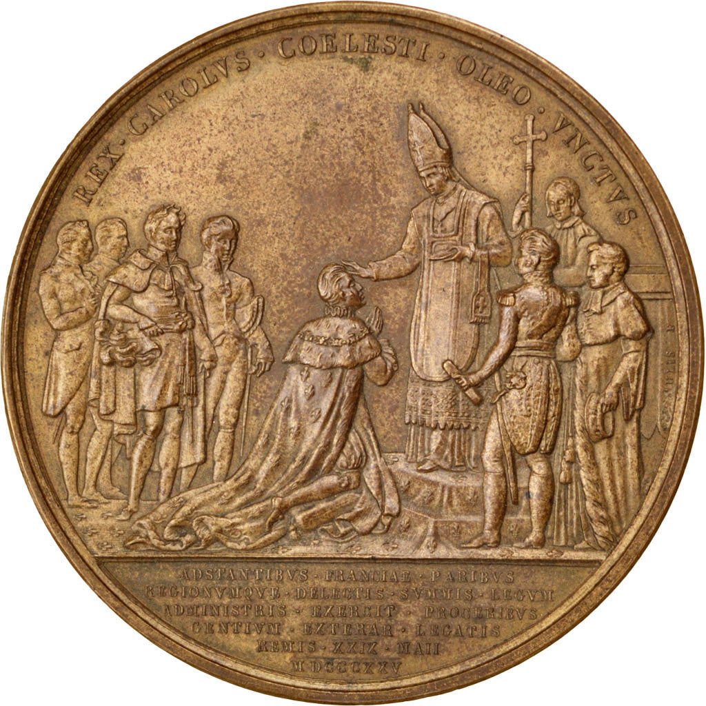 FRANCE, Politics, Society, War, Louis XVIII, Medal, 1825, AU(50-53), Gatteaux,..