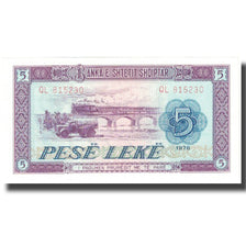Banconote, Albania, 5 Lekë, Undated (1976), KM:42a, FDS
