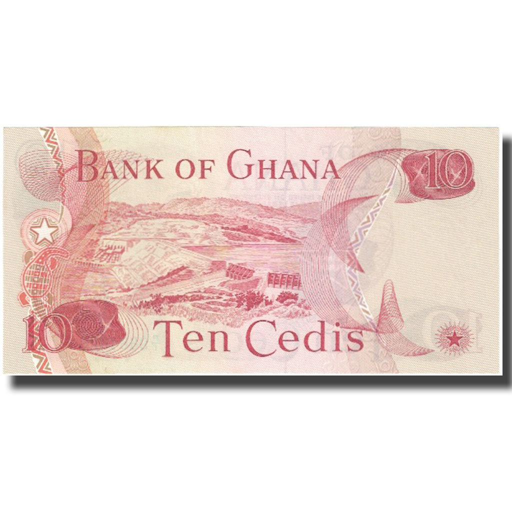 Billet, Ghana, 10 Cedis, 1977, 1977-01-02, KM:16e, NEUF