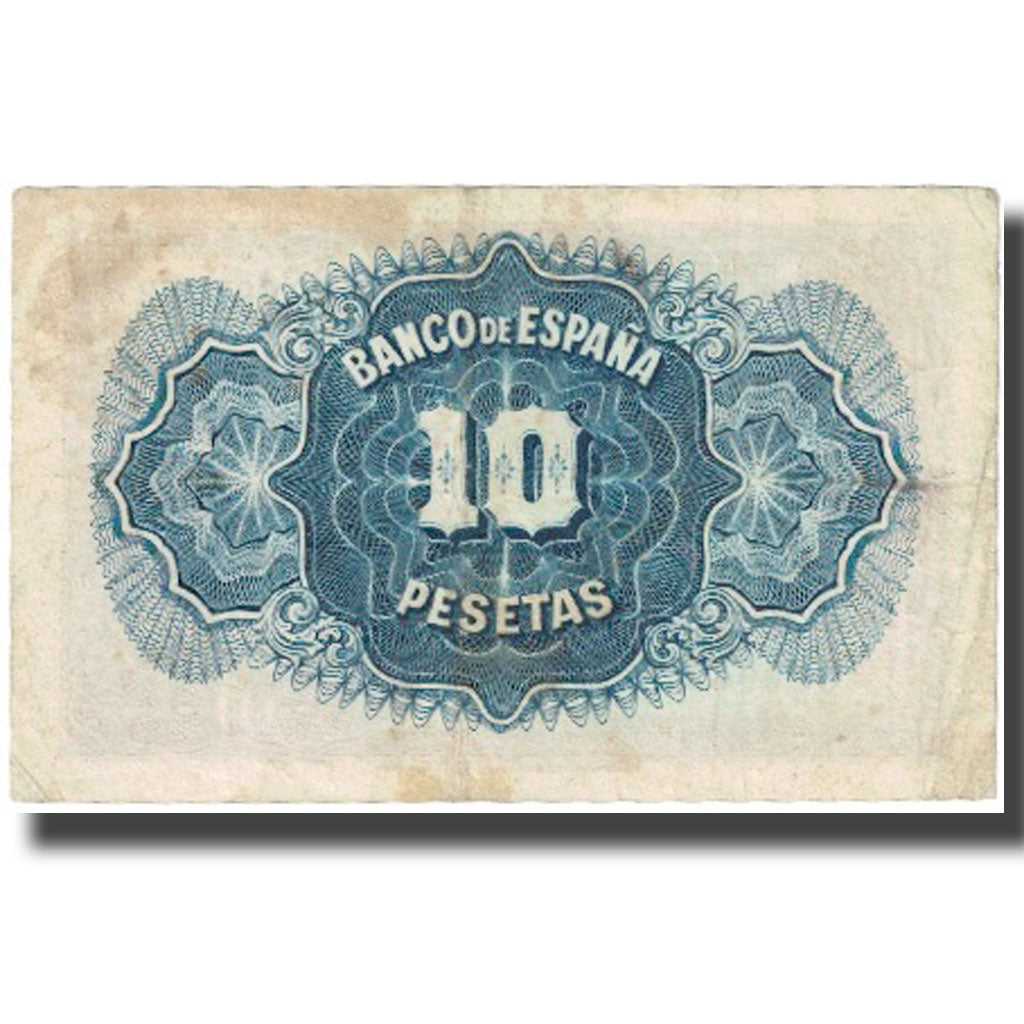 Banconote, Spagna, 10 Pesetas, 1935, KM:86a, MB