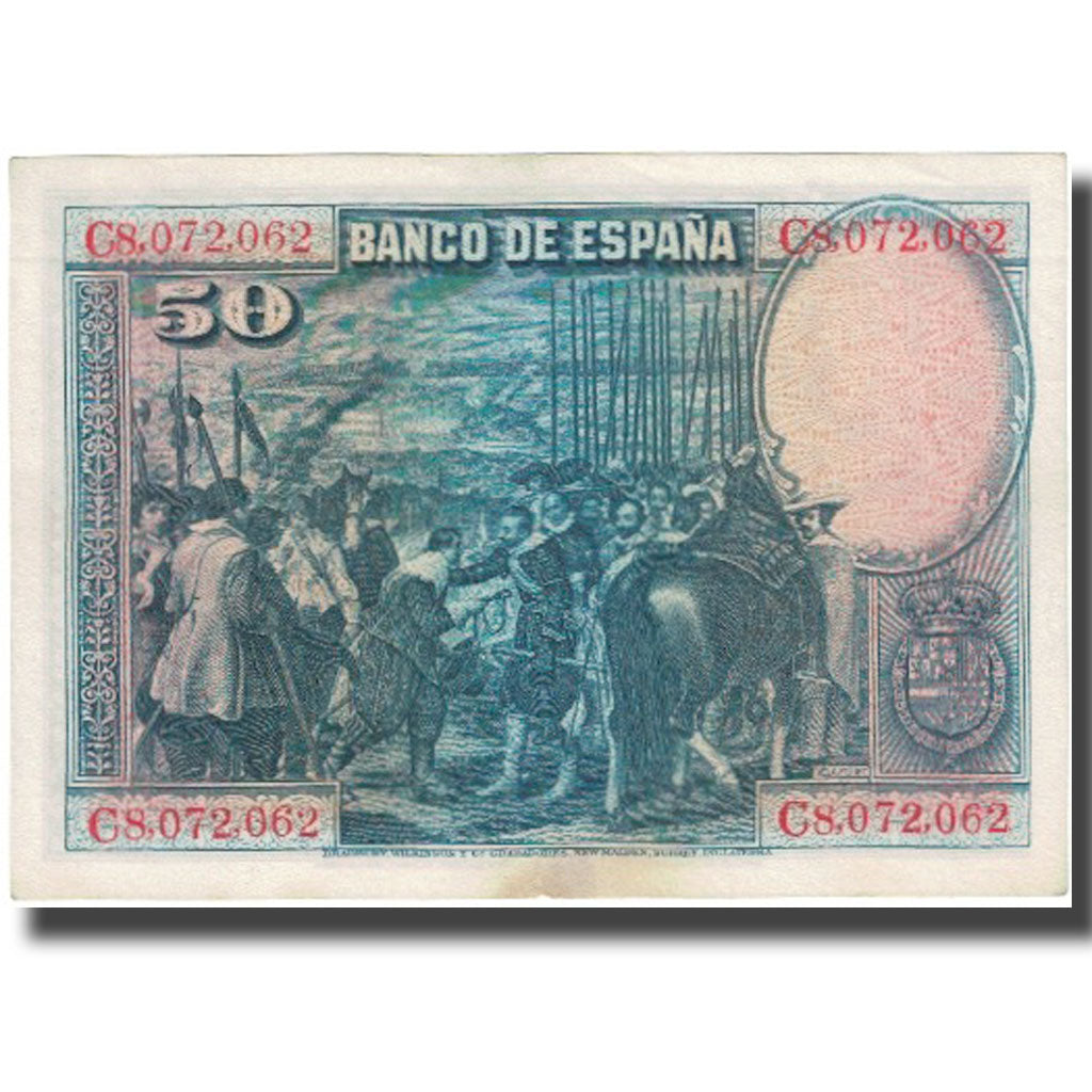 Geldschein, Spanien, 50 Pesetas, 1928, 1928-08-15, KM:75a, VZ