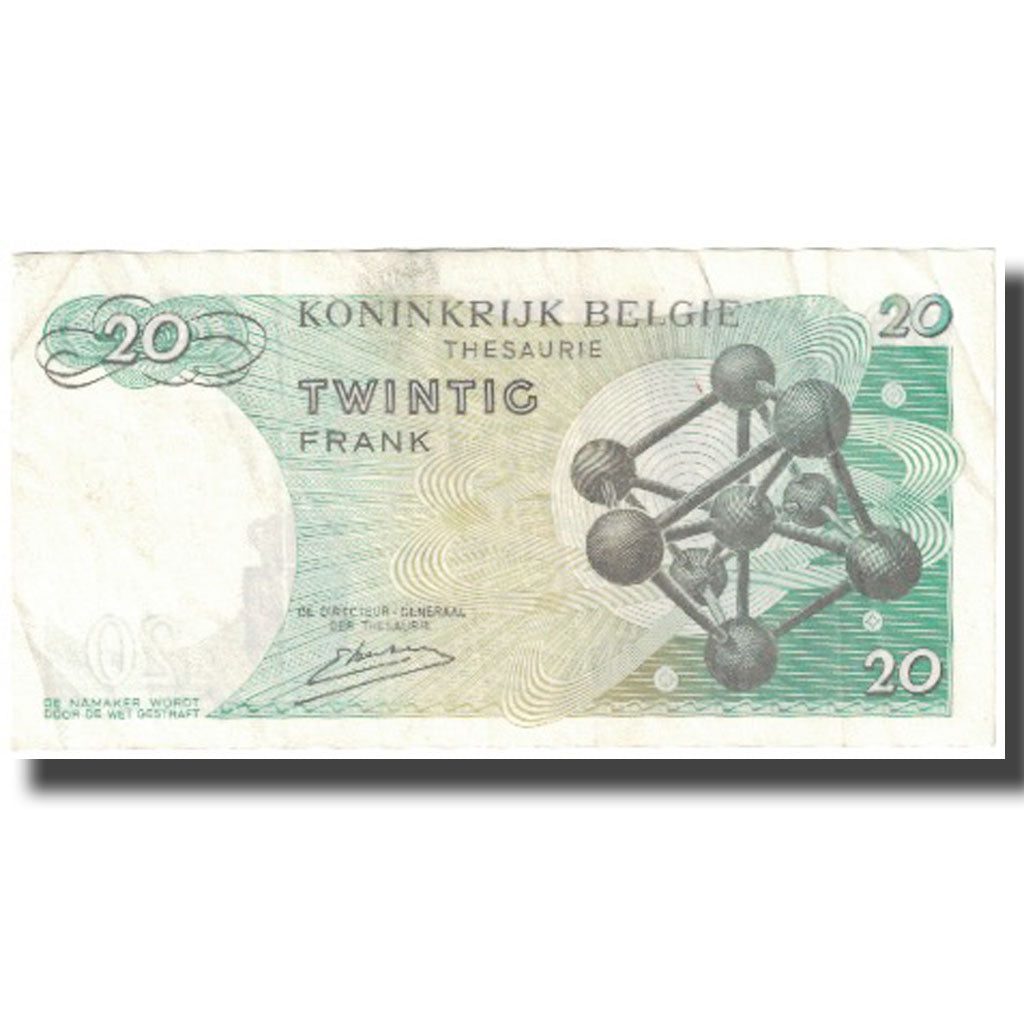 Banknote, Belgium, 20 Francs, 1964, 1964-06-15, KM:138, EF(40-45)