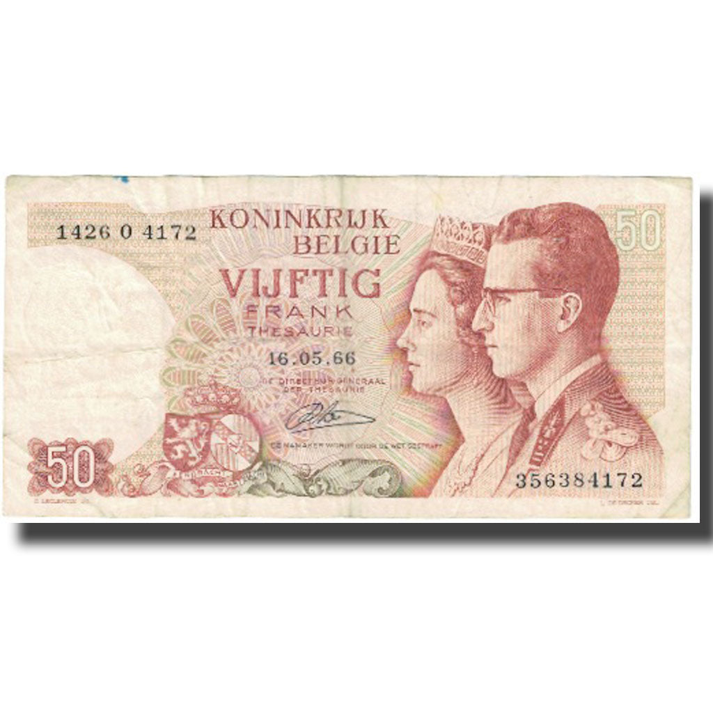 Banknote, Belgium, 50 Francs, 1966, 1966-05-16, KM:139, VF(20-25)