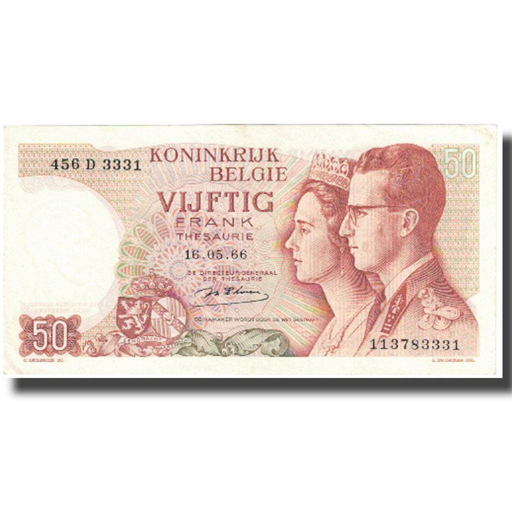 Banknote, Belgium, 50 Francs, 1966, 1966-05-16, KM:139, UNC(65-70)